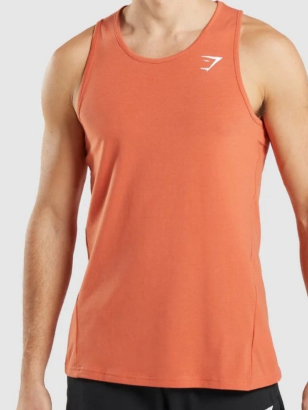 Gymshark orange tank top, men's large